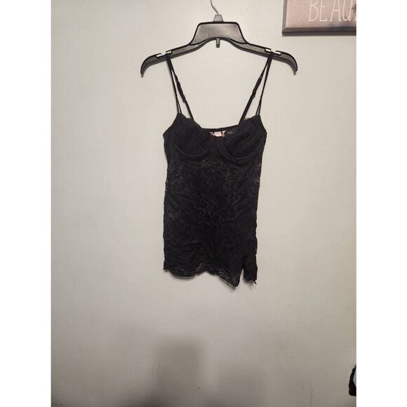 Victoria's Secret Size 34B Lace Black BabyDoll Chemise Slip Nightie - Picture 1 of 3